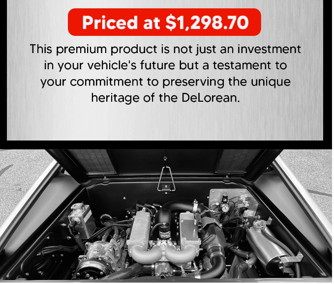 Elevate Your DeLorean Introducing the Gen 3 Stainless Roof Box Assembly Base